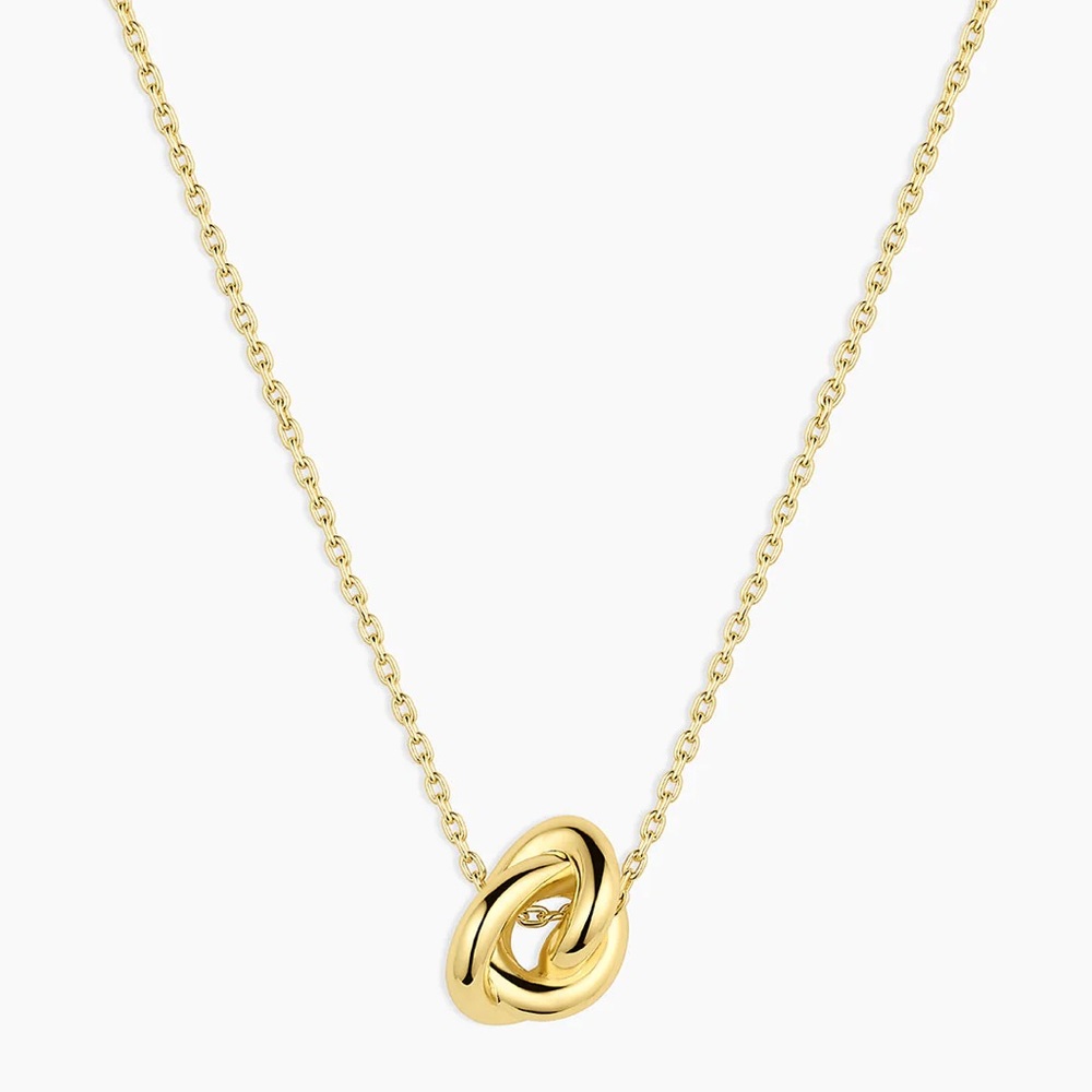 Infinity Gold Plated Knot Necklace